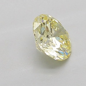 Diamant rond brillant jaune clair de luxe 1,00 ct, clarté VS2, diamant non monté pour bagues de fiançailles - Product Image 2