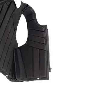 Unisex Horse Riding <b>Body</b> Protection Vest Lightweight Neoprene Sleeveless Zipper Closure Equestrian Safety Vest Solid Black - Product Image 3