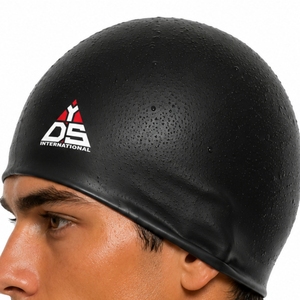 Bonnet de bain unisexe en silicone écologique, ajustement confortable, couleur personnalisée, imperméable, extensible, taille personnalisée, service OEM - Product Image 6