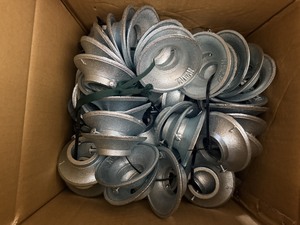 1" Galvanized Cast Iron <b>Wall</b> <b>Plate</b> for Fire Sprinkler Pipe Heavy Duty Pipe Cover QF Brand GWP100 Model Class a & B Fires - Product Image 5