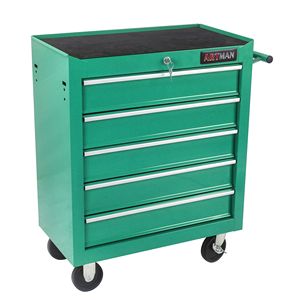 Carrello Portautensili Multifunzionale Verde a 5 Cassetti con Ruote, Pratico Carrello Utilitario - Product Image 6