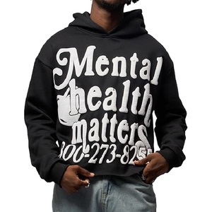 Sweat-shirts graphiques, sweat-shirt oversize Y2K Mental Health Matters pour hommes, sweat-shirt court unisexe - Product Image 1