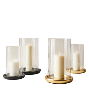 Taper Candleholder Glass <b>Brass</b> Base Heat Resistant Home Decoration <b>Lantern</b> Metal Glass Votives Candle Holder - Product Image 4