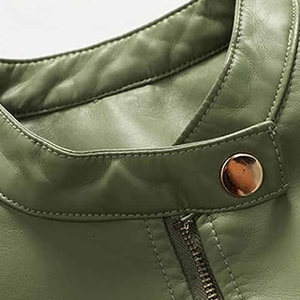 <b>Top</b> Sale Stitch mode Pakistani Manufacturer Women Genuine Leather Jackets Breathable Zipper Xl <b>Coat</b> Style Jackets - Product Image 3