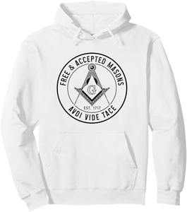 Sweat à capuche Shriner avec symbole maçonnique carré et compas, couleurs unies : 80 % coton, type de tissage : tissage uni - Product Image 2