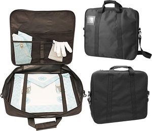 Masonic <b>Apron</b> Carrying Case - Lightweight Soft <b>Black</b> - Cordura Fabrics - Masonic Regalia WM/MM & Provincial <b>Apron</b> Case (MM/WM) - Product Image 1