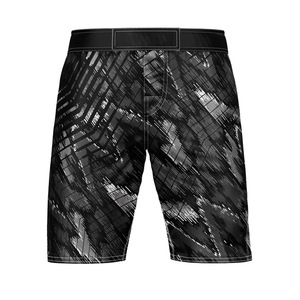 Shorts de combat MMA personnalisés pour hommes, entraînement décontracté, taille élastique, 100% coton, vêtements de combat en gros par Buraq MMA Sports - Product Image 1