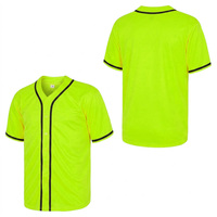 Maillots de baseball personnalisés imprimés, chemises d'équipe de softball à boutons, hauts athlétiques sublimés à séchage rapide, vêtements d'équipe de haute qualité