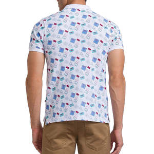 เสื้อโปโลผู้ชายผ้าฝ้าย 100% แขนสั้น สวมใส่สบาย ระบายอากาศได้ดี เหมาะสำหรับตีกอล์ฟ ทรงปกติ คุณภาพพรีเมียม ขายส่ง - Product Image 2