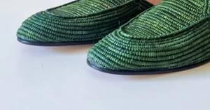 Sandalias de rafia hechas a mano para hombre: Mules de cuero marroquí - Product Image 2