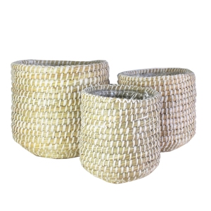Handicraft Kaisagrass Storage <b>Basket</b> High Quality 100% Natural Eco-Friendly <b>Basket</b> For Home Decor Custom Logo - Product Image 2