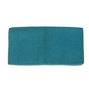 Manta de Silla de Montar de Lana de Nueva Zelanda Color Verde Azulado Sólido, Almohadilla para Caballo Estilo Western, Suave, Transpirable y Duradera, Tela para Silla de Montar Ecuestre - Product Image 1