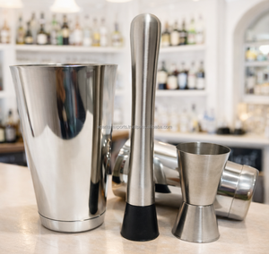 Stainless Steel Bartender Kit | Professional <b>Cocktail</b> <b>Shaker</b> <b>Set</b> | Bar Tools for Home Bar, Hotel & Restaurant - Product Image 5