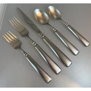 Classic Silver-Plated Flatware <b>Set</b> With Mirror Polish Handles For Wedding Dinner Use Dining Tableware Cutlery <b>Sets</b> 6 Pcs - Product Image 2