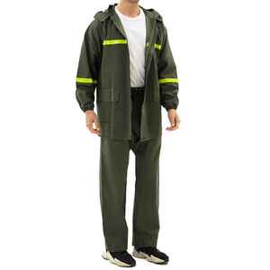 Universal Style ROLEIN <b>Waterproof</b> Windproof Rain Suit Hooded Jacket Pants <b>Set</b> Reflective Stripes for Outdoor Hiking Travel - Product Image 4