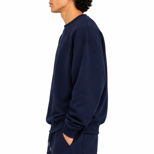 Sweat-shirt à col rond pour homme, style décontracté et ample, pour l'automne et l'hiver, activités quotidiennes et en plein air - Product Image 3