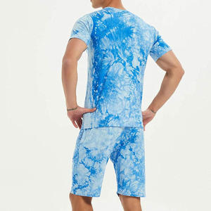 T-shirt pour homme en coton 100% tricoté respirant à imprimé lettres, décontracté pour l'été - Product Image 2