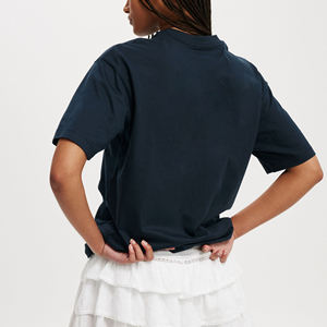 Camiseta Extra Grande Personalizada para Mujer, 100% Algodón, Secado Rápido, Transpirable, Estilo Urbano, para Gimnasio, OEM - Product Image 3