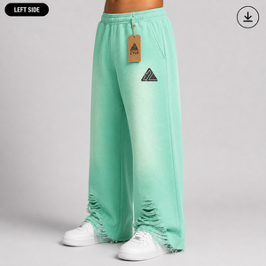 High Quality 100% Cotton Canvas Casual 2 Color Straight Baggy Men's Pants Custom Washed Breathable Heavyweight Hip Hop - Product Image 4