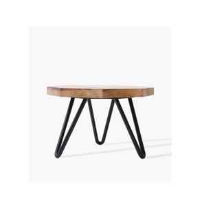 ผู้ค้าส่งเค้กยืนบ้านและตกแต่งขาตั้งเค้กไม้หกเหลี่ยมพร้อมฐานโลหะ - Product Image 4