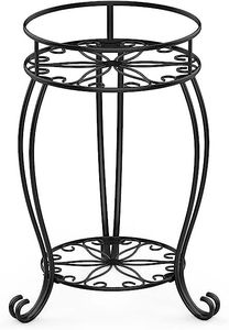 Modern Metal <b>Plant</b> <b>Stand</b> Tall Planter Riser Iron Flower Pot Holder Indoor Outdoor - Product Image 3