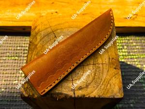 Étui à couteau artisanal en cuir pleine fleur, sur mesure, OEM, léger, universel, durable, pour le camping et la chasse - Product Image 5