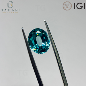 AG Lab Created Oval Cut Blue Paraiba Emerald Gemstones Jewelry Making IGI Certified Loose 5x7 8x10mm Color YAG Garnet Grown - Product Image 3