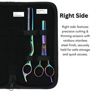 Salon Hair Extension Accessories Set Microbeads Remover Crimping Plier Black <b>Mini</b> Scissor Portable Soft Raxine Storage Case <b>Kit</b> - Product Image 4