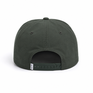 Gorra Snapback de Alta Calidad con Bordado Personalizado de Pez Bass, Verde Oliva, 5 Paneles, con Cuerda de Pesca y Visera Plana, para Venta al por Mayor - Product Image 3