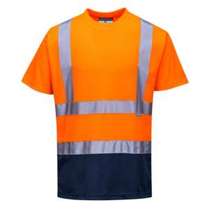 T-shirt en coton réfléchissant haute visibilité pour hommes, vêtements de travail de sécurité haute visibilité, t-shirts pour travaux de construction et de voirie - Product Image 3