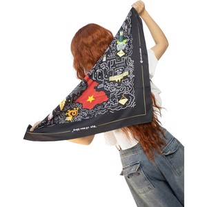 Bufanda con Pluma y Bandera de Vietnam del Consejo del Cáncer, Impresión Digital en Poliéster, Accesorio de Moda Duradero, Diseño Portátil, Uso Promocional - Product Image 1