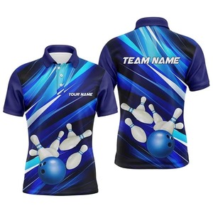 High Quality Custom Sublimated <b>Bowling</b> Team Polo Shirts Classic Comfortable and Stylish <b>Bowling</b> Polo Shirt For Man - Product Image 1