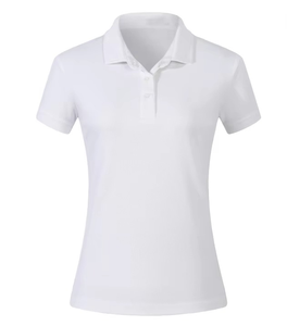 Camiseta de Verano Personalizada, Transpirable, de Punto, Compresión, para Mujer, con Estampado Animal, Manga Corta, Degradado Blanco Melocotón, Spandex, Algodón Jersey - Product Image 1