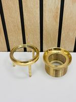 Loupe de table en laiton massif de 1,5 pouces avec support |   Loupe de bureau en laiton massif