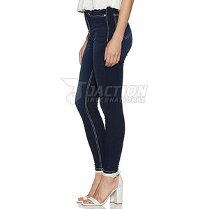 Último Diseño, Servicio OEM, Pantalones Vaqueros para Mujer, Cómodos, Transpirables, de Primera Calidad - Product Image 3