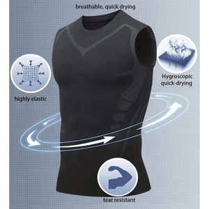 Camisetas de Compresión Térmicas Transpirables Personalizadas para Hombre, Manga Larga, Cuello Redondo, Spandex/Poliéster, para Deportes de Invierno, Running, Ciclismo - Product Image 5