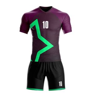 Diseño de Camiseta de Fútbol Profesional con Patrón a Cuadros, Logotipo Frontal, 100% Poliéster, Secado Rápido y Protección UV para Ropa Deportiva - Product Image 2