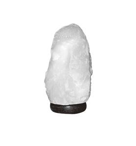 Handcrafted Himalayan white salt lamp made from authentic natural <b>crystal</b> salt creating a beautiful decorative glow for every - Product Image 2