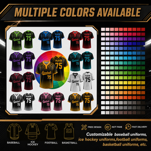 Maillot de baseball personnalisé sublimé pour homme, manches courtes, anti-humidité, coupe ample, fermeture boutonnée, 100 % polyester, antibactérien, gris - Product Image 6