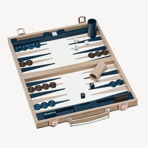 Modern Eco-Friendly Handmade Square Wooden Backgammon Game <b>Set</b> Durable Hardwood Hallway Indoor Use Wholesale <b>Cheap</b> Price - Product Image 3