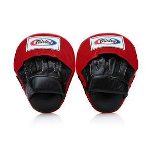 นวมคิกบ็อกซิ่ง Fairtex สีชมพูสำหรับมืออาชีพ - แผ่นป้องกันการตีโค้งน้ำหนักเบา - อุปกรณ์กีฬาต่อสู้ที่ทนทานสำหรับโค้ช - Product Image 4