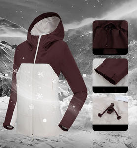 Veste imperméable unisexe coupe-vent softshell pour trekking, camping et randonnée en plein air - Product Image 4