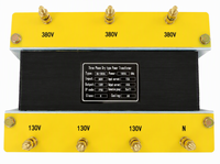 Transformateur abaisseur de tension de type sec 380/130V Dyn11 pour panneaux de commande