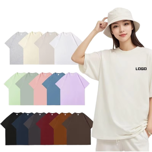 Camiseta Casual de Manga Corta para Mujer, Cuello Redondo, 100% Algodón, Corte Holgado, Color Sólido, Transpirable, para Primavera/Verano - Product Image 1