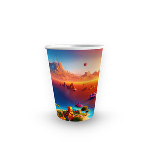 Gobelets à café en papier à double paroi jetables de 8 oz avec logo personnalisé - Product Image 6