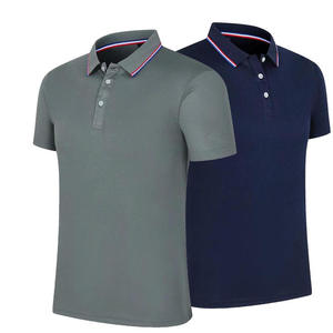 เสื้อโปโลผู้ชายสไตล์มินิมอล ลายกราฟิกด้านข้าง แขนสั้น ลายทางเฉียง ดีไซน์ลำลอง ทรงเข้ารูป ผ้าคอตตอนผสม เสื้อฤดูร้อนสำหรับผู้ชาย - Product Image 6