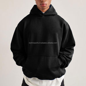 Sweat à capuche oversize pour homme, épaules tombantes, coton/polyester, impression numérique hiver, tendance streetwear, logo personnalisé OEM - Product Image 1