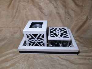 New Arrival Handcrafted Wooden & Epoxy Resin Bakhoor Burner Traditional Charcoal <b>Cone</b> <b>Incense</b> Holder for Sandalwood - Product Image 3