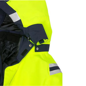 Chaqueta de Seguridad de Alta Visibilidad, Impermeable, Fluorescente Amarilla, Clase 2 Industrial, Térmica, Resistente a la Nieve, de Poliéster - Product Image 4