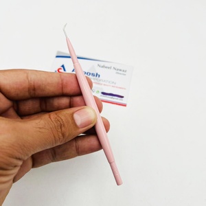 Wholesale Stainless Steel <b>Eyelash</b> Tweezers Beauty Equipment Lash <b>Separator</b> Pointed Tip Comb Lash Lifting - Product Image 1